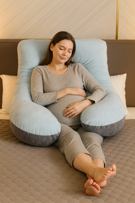 Pregnancy Sleeping Pillow – Full Body Maternity Support & Nursing/Breastfeeding Cushion