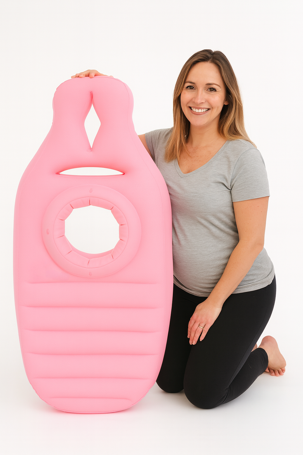 Pregnancy Comfort Pillow -  Inflatable Maternity Pillow for Sleep, Yoga and Relaxation